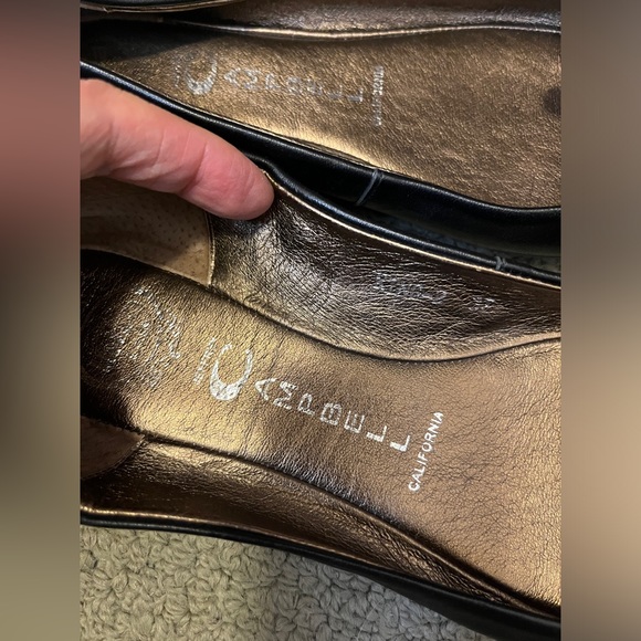 Jeffrey Campbell Bow Ballet Flat Shoes Leather Slip On Ribbon Gold 2 Ring Kawaii - Picture 7 of 11